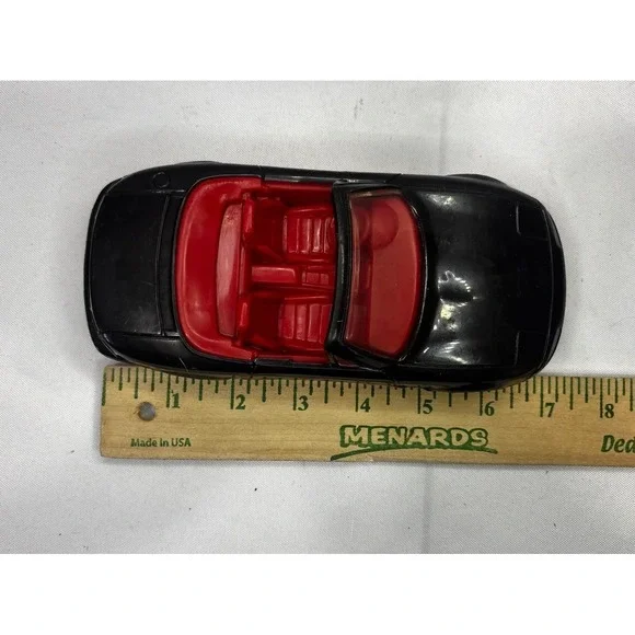 🚘Vintage TOOTSIETOY PLASTIC Mazda Miata 7" Black Convertible USA Toy - Picture 7 of 7